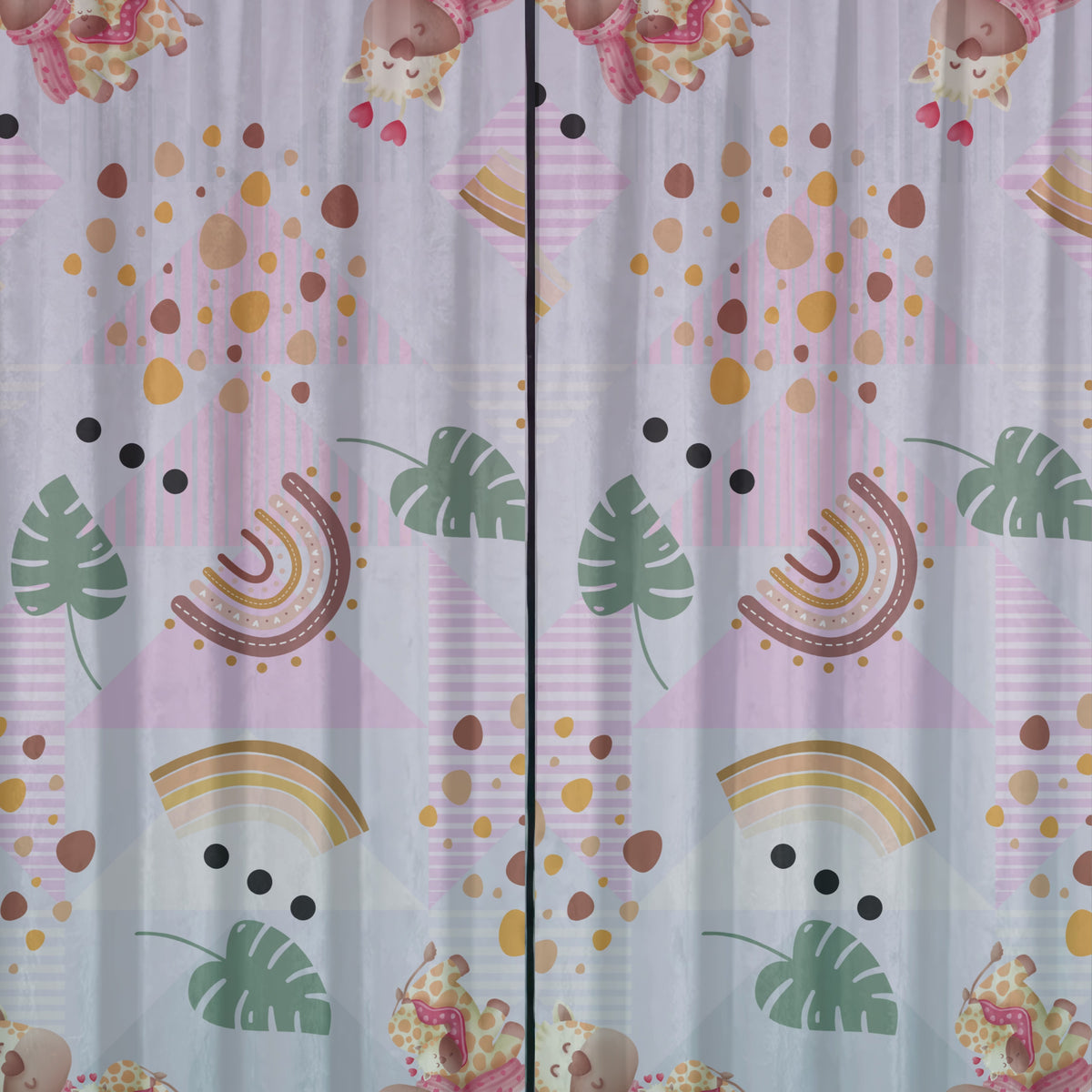 Baby Blue Giraffe Rainbow Boho Kids Seamless Pattern Bundle 10 Colourways Commercial Use - Digital Paper POD Etsy Nursery Fabric Safari Baby Shower Giraffe Kids Merchandise