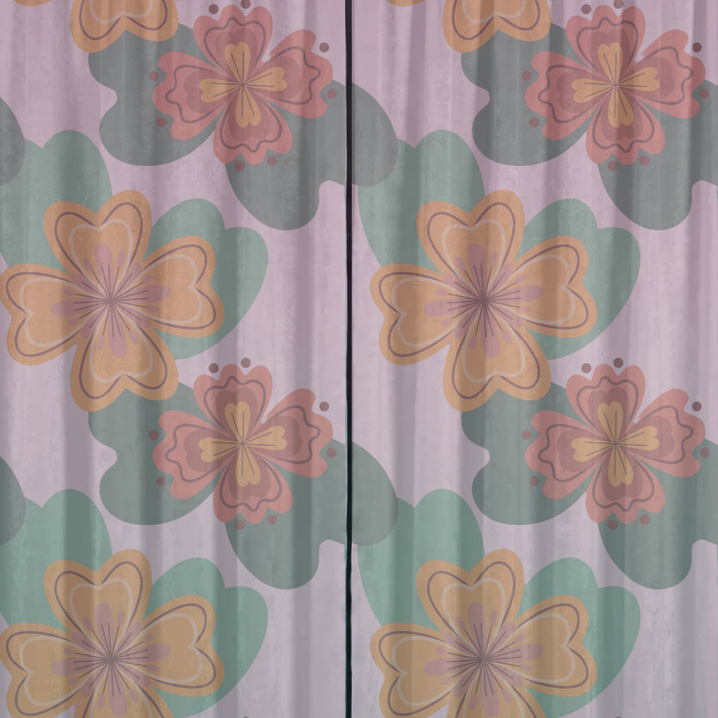 Retro Groovy Hibiscus Seamless Pattern Bundle 10 Colourways Commercial Use - 70s Floral Digital Paper POD Etsy Retro Home Products Groovy Merchandise 70s Fabric Printing