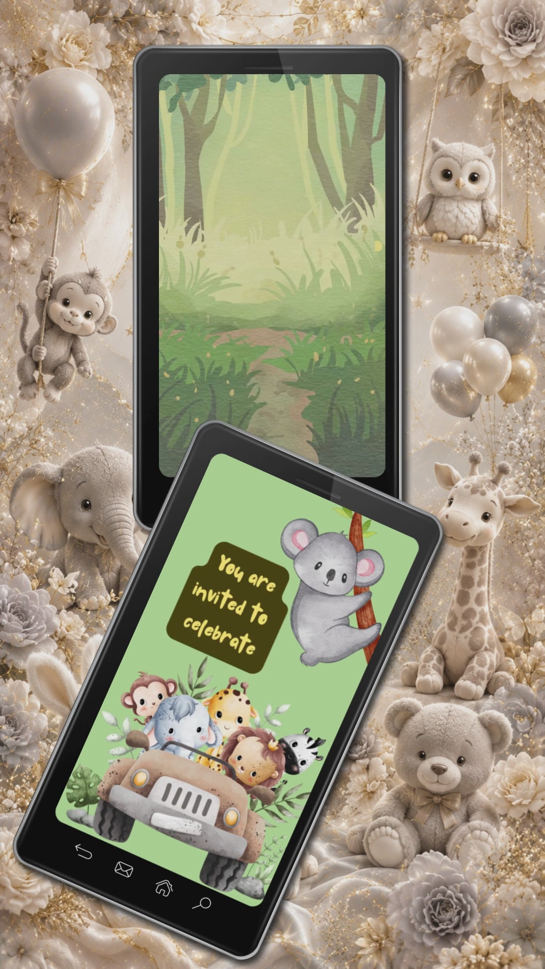 Zoo Animal Birthday Invitation Video | Editable Canva Template | Exotic Kids Party Invite | Instant Download