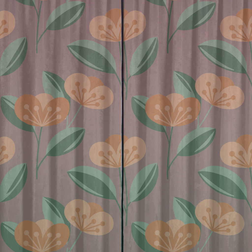 Boho Flat Floral Seamless Pattern Bundle 10 Colourways Commercial Use - Peach Poppy Botanical Digital Paper POD Etsy Boho Home Decor Floral Fabric Textile Design