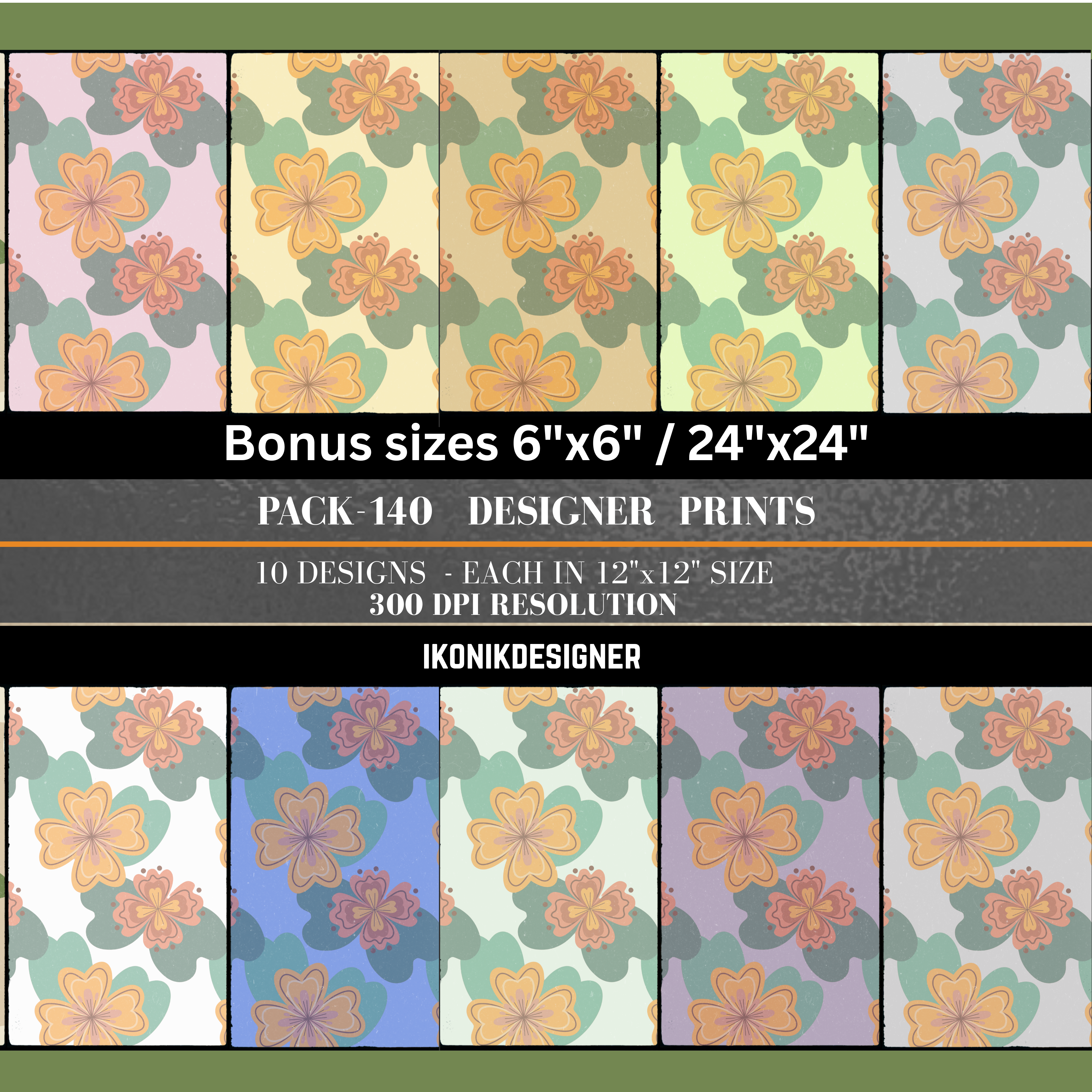 Commercial use Boho Seamless Pattern Bundle , Neutral Aesthetic Digital Paper, Bohemian Backgrounds, POD, Fabric Design Pack|140c