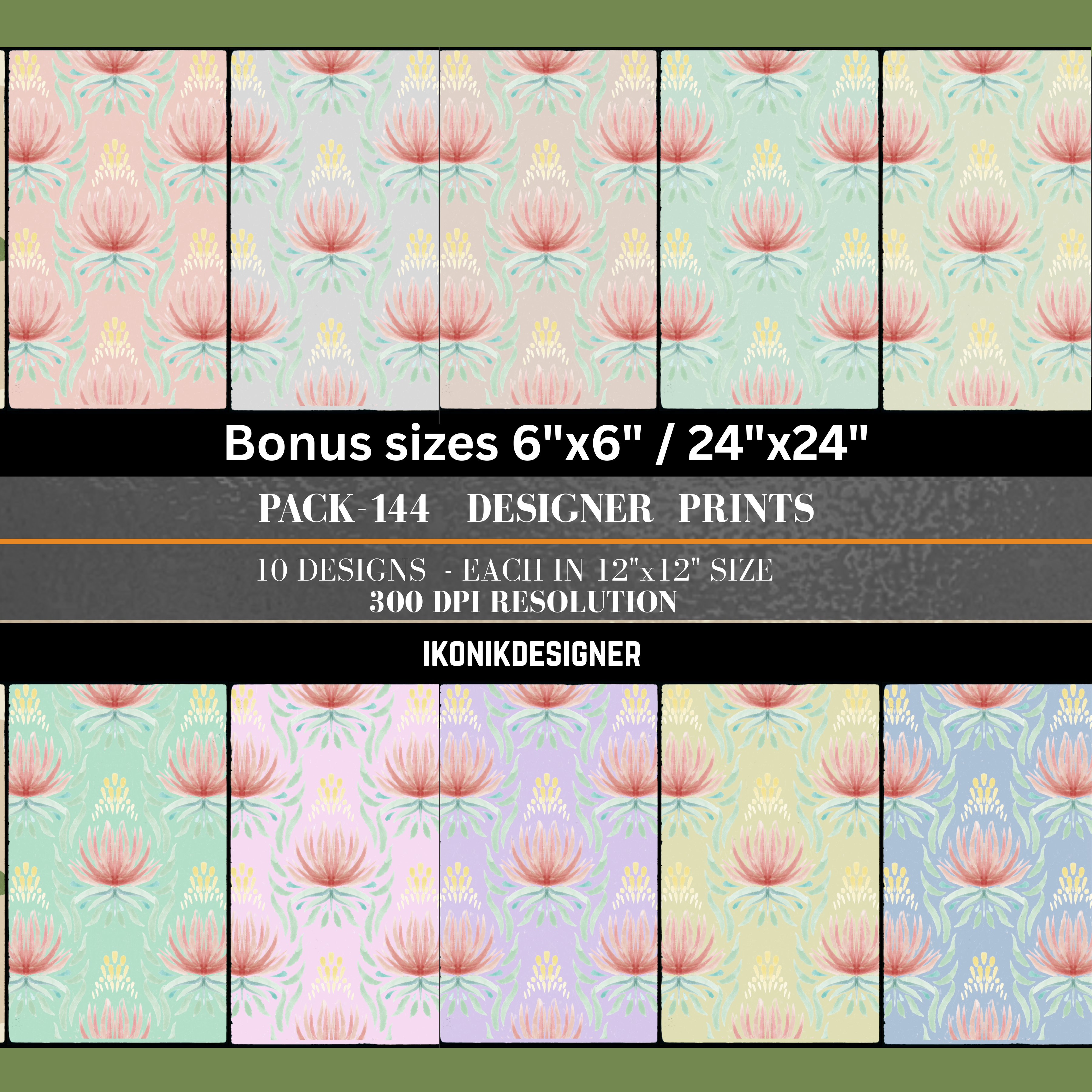 Commercial Use Modern Seamless Pattern Bundle – Commercial Use Digital Papers for fabrics, products, wallpaper, gift wraps, art crafts |instand download|144c