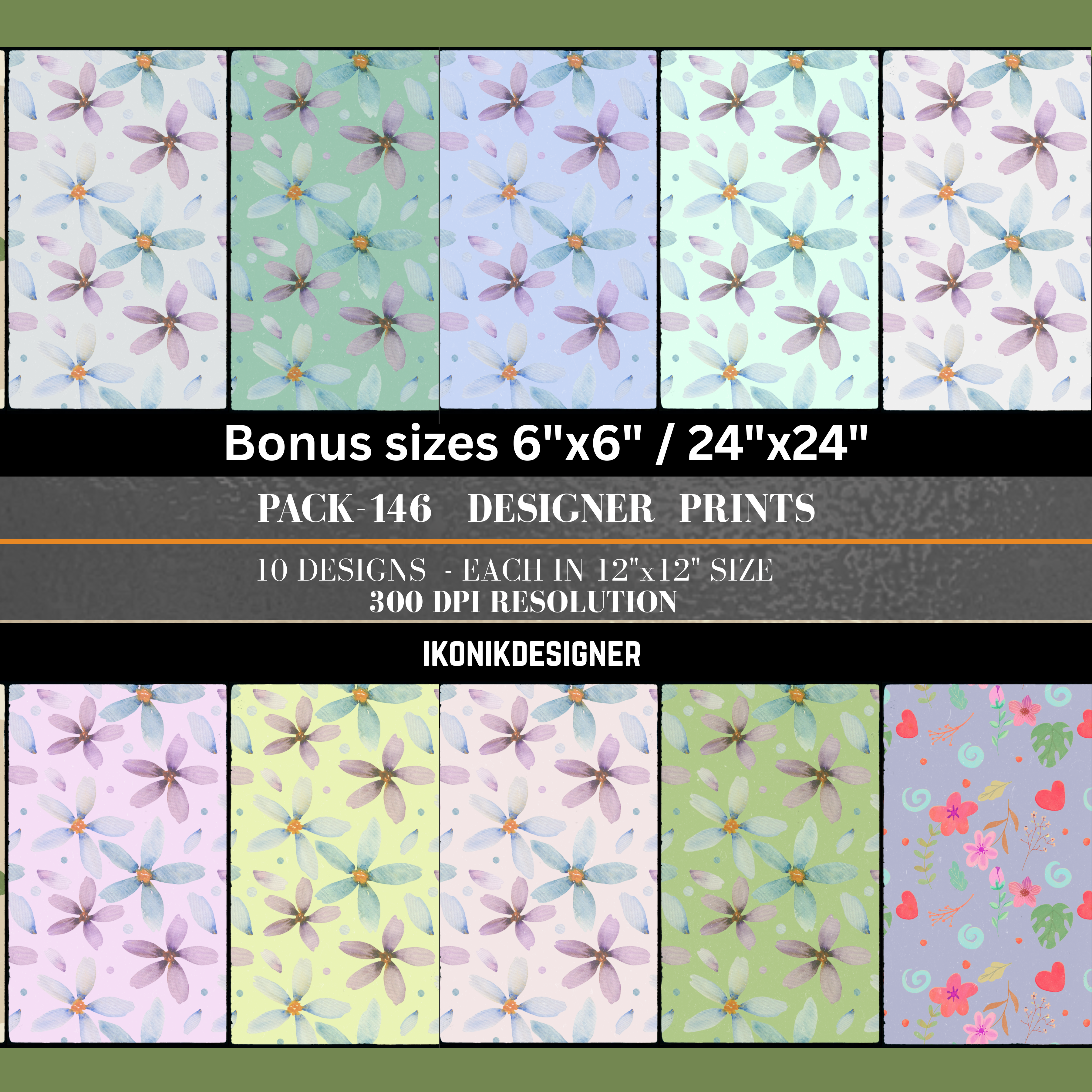 Modern Seamless Pattern Bundle, Geometric &amp; Abstract Digital Paper, Minimal Backgrounds, Printable Scrapbook Paper, Fabric Design|146