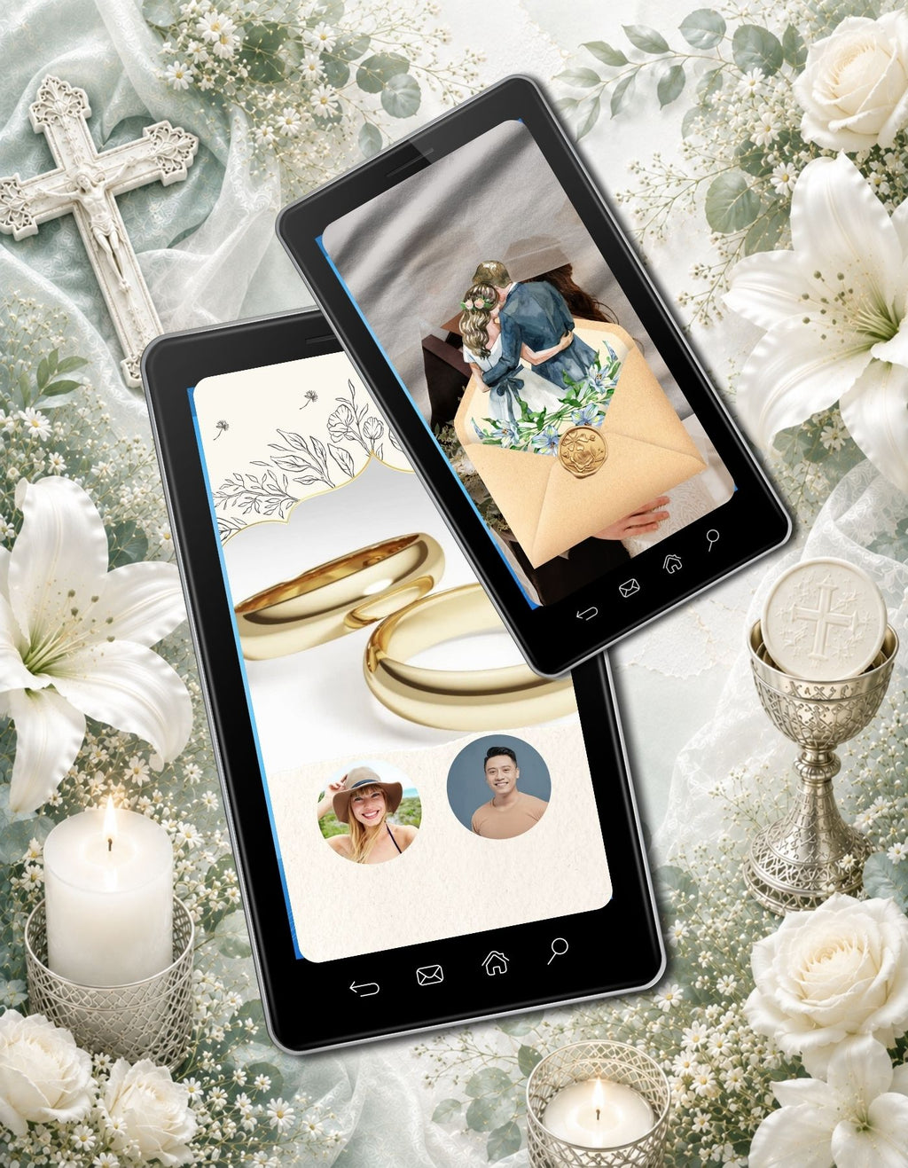 Church Wedding Invitation Video Template Canva | Envelope Opening Animated Invite | Christian Wedding | Personal Use
